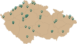Mapa poboček Naturhouse