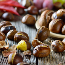 Kuřecí prsa s kaštany a houbami shiitake