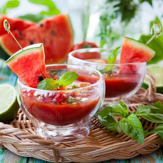 Melounové gazpacho